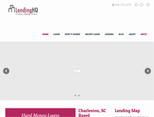 Tablet Screenshot of lendinghq.com
